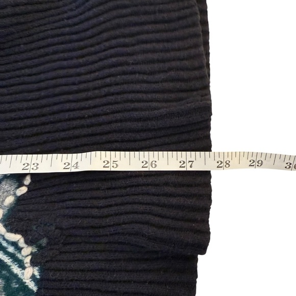 Anthropologie HWR Monogram Emmia Hand Stitched Open Front Cardigan Sweater Med - Picture 13 of 14